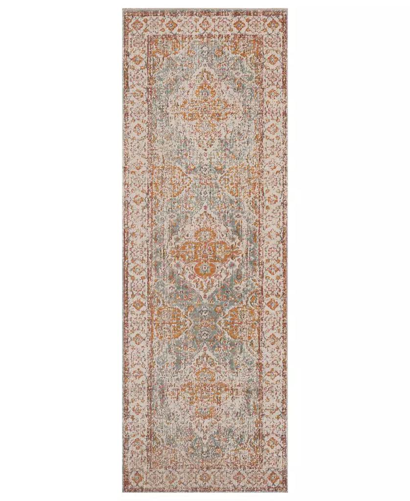 Amer Rugs Eternal ETE-3 Aqua/Ivory 2'7" x 7'6" Runner Rug