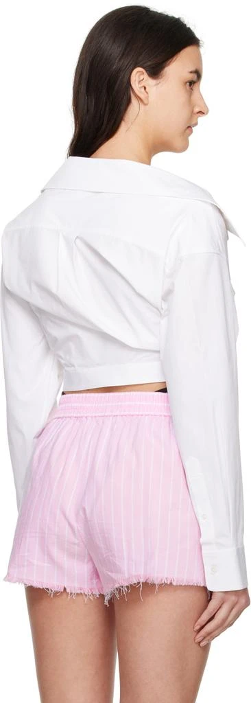 Alexander Wang White Cropped Shirt 3