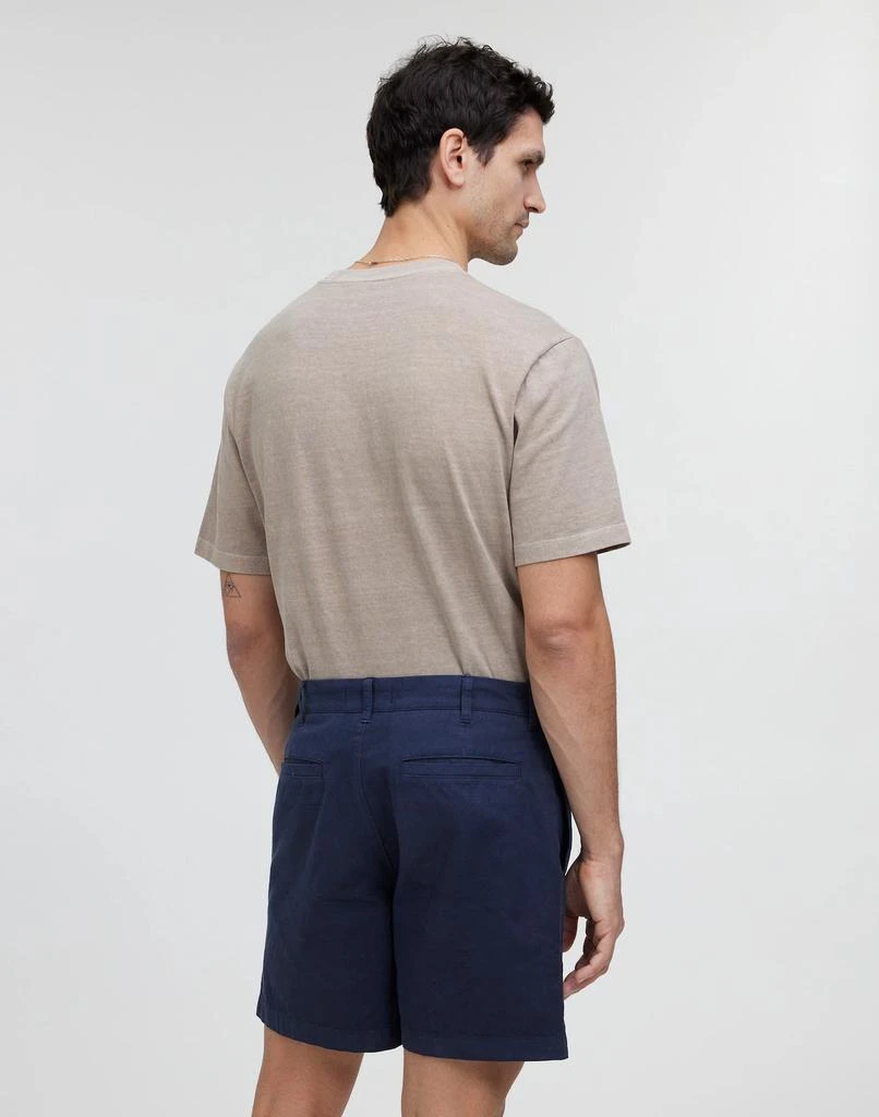 Madewell Cotton-Hemp Blend Pleated Shorts 4