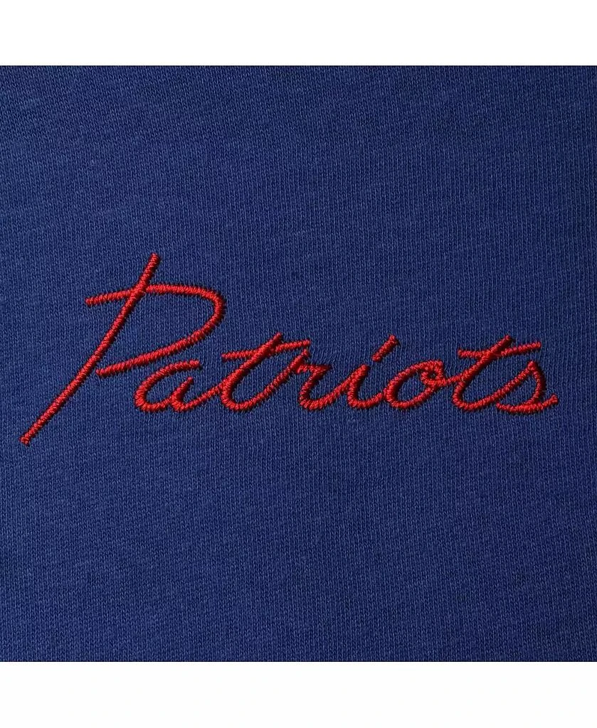 Junk Food Women's Royal New England Patriots Half-Sleeve Mock Neck T-shirt 4