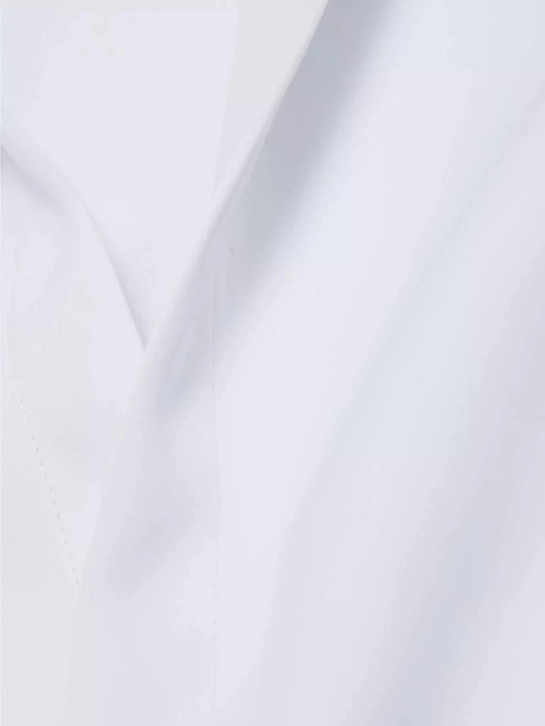 LaQuan Smith Open Chest Matte Satin Dress Shirt 7