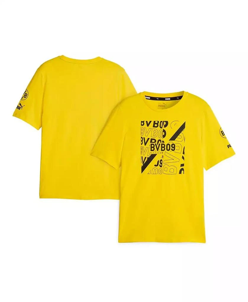 Puma Men's Yellow Borussia Dortmund FtblCore Graphic T-shirt 1