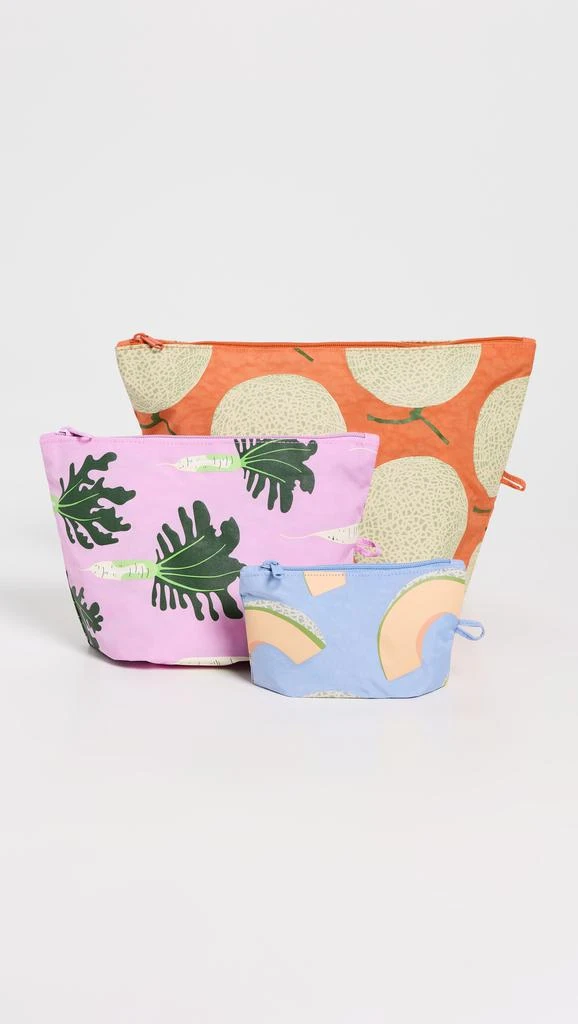 Baggu Go Pouch Set Japanese Produce 1