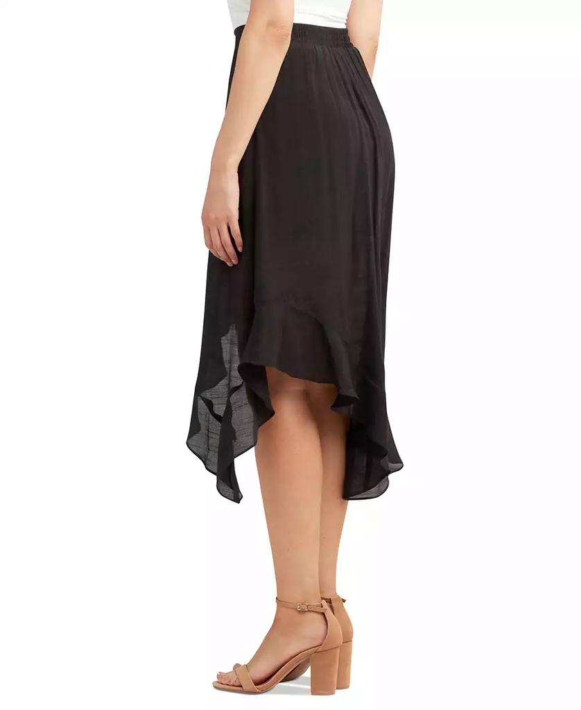 BCX Juniors' Asymmetrical-Hem Gauzy Skirt