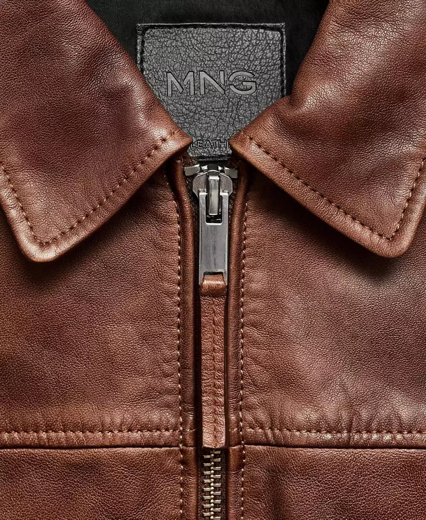 Mango Women's Leather Jacket 4