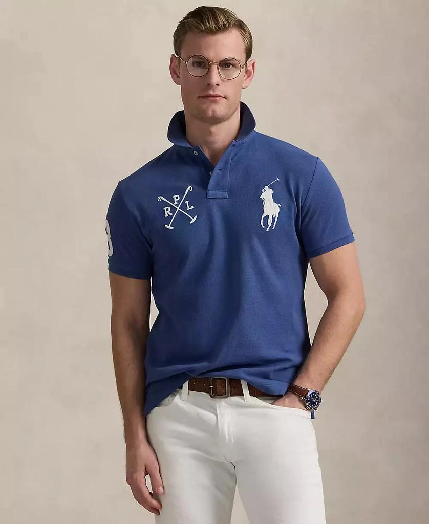 Ralph Lauren Men's Custom Slim Fit Big Pony Mesh Polo Shirt 1