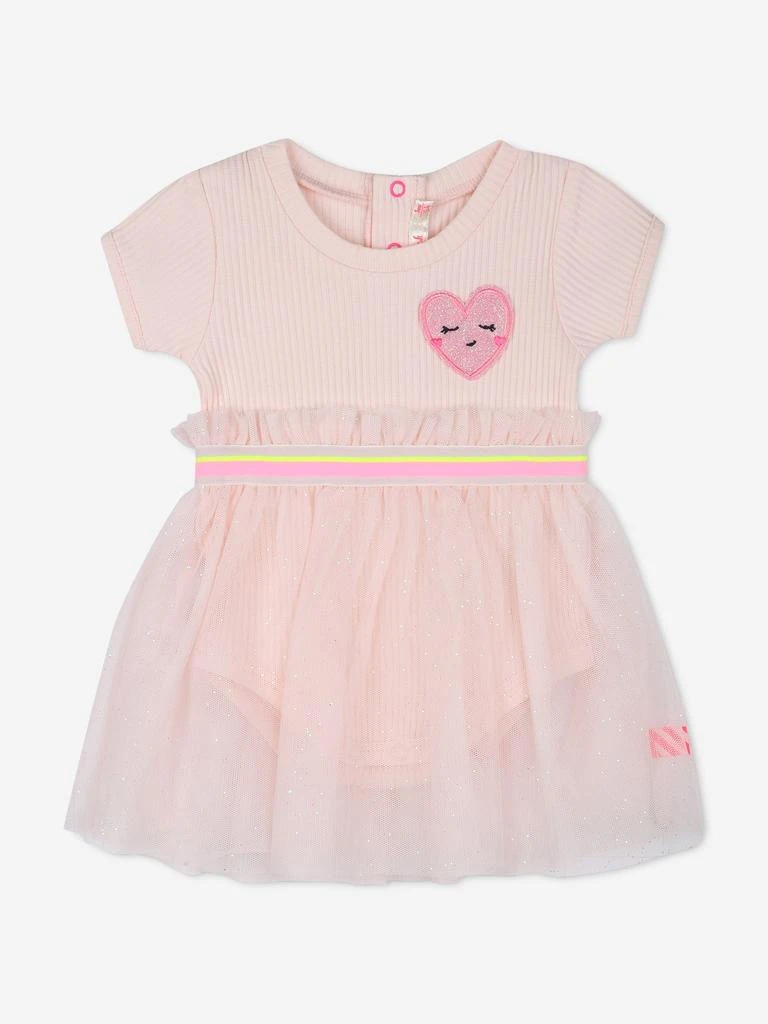 Billieblush Baby Girls 2-In-1 Bodysuit Dress in Pink 1