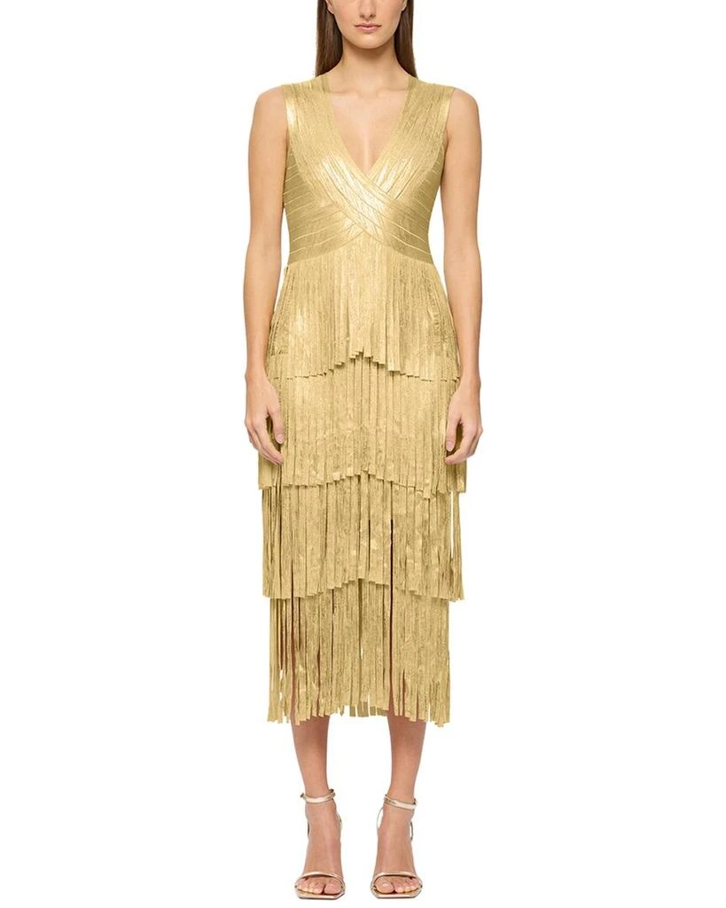 Shop V Neck Foil Fringe Midi Dress on Sale at BeyondStyle  Get 83% Off V  Neck Foil Fringe Midi Dress with Limited-Time Flash Deals, Exclusive  Discounts, and Special Offers. Enjoy Unbeatable