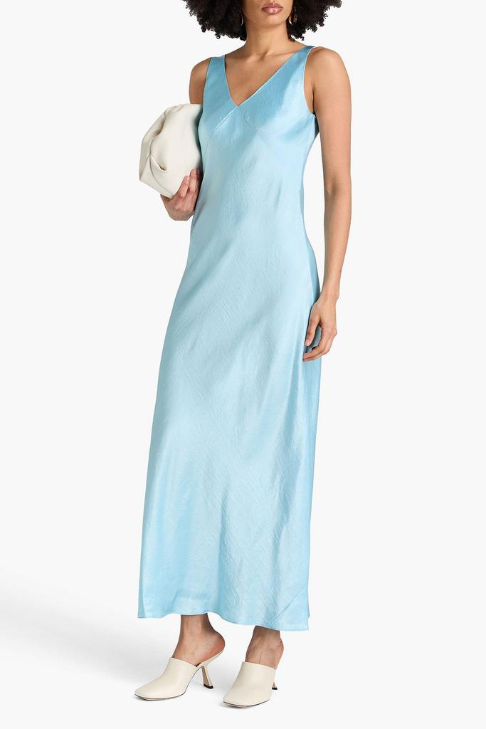 Vince Crinkled-satin maxi dress