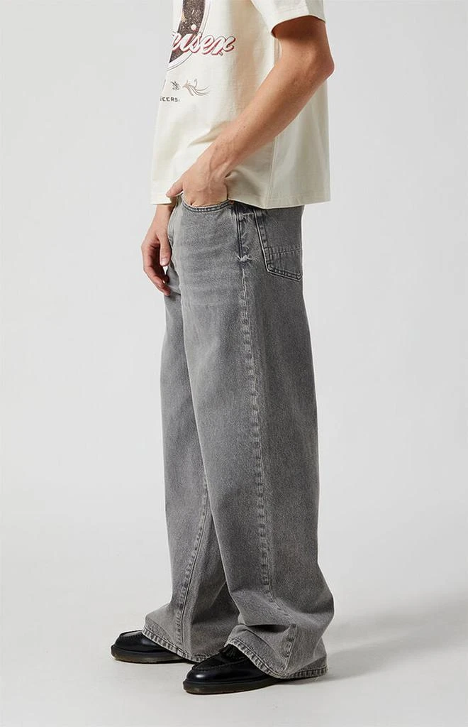 PacSun Gray Extreme Baggy Jeans 3