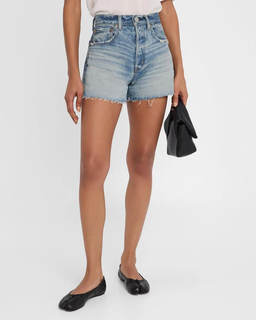 MOUSSY VINTAGE Bayville Cut-Off Denim Shorts 4