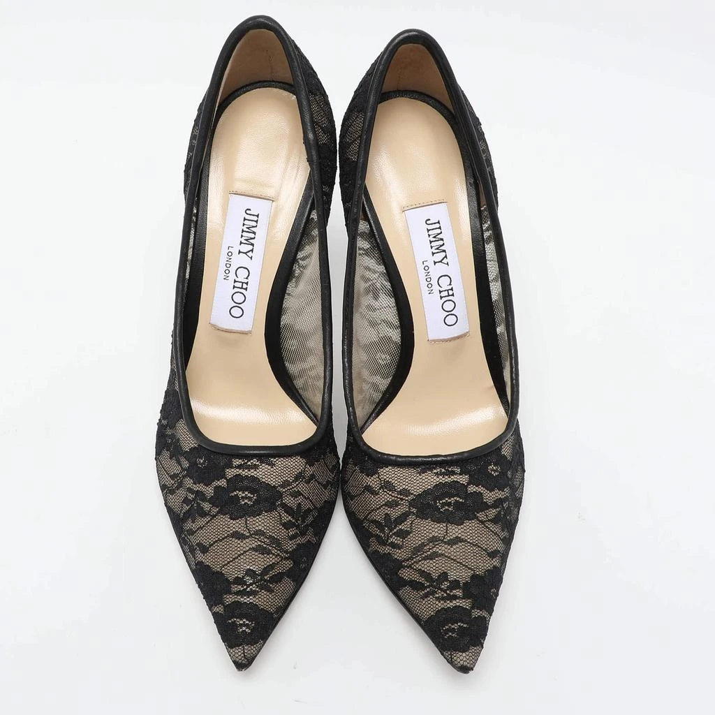 Jimmy Choo Jimmy Choo Black Lace Love Pumps Size 36.5 3