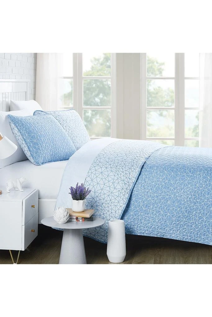 SOUTHSHORE FINE LINENS Geometric Maze Oversized Quilt Sets 1