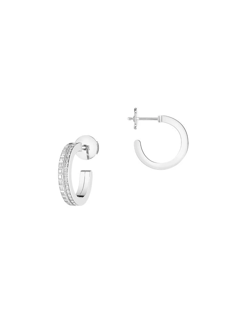 Boucheron Quatre Radiant Edition 18K White Gold & 0.24 TCW Diamond Hoop Earrings 4