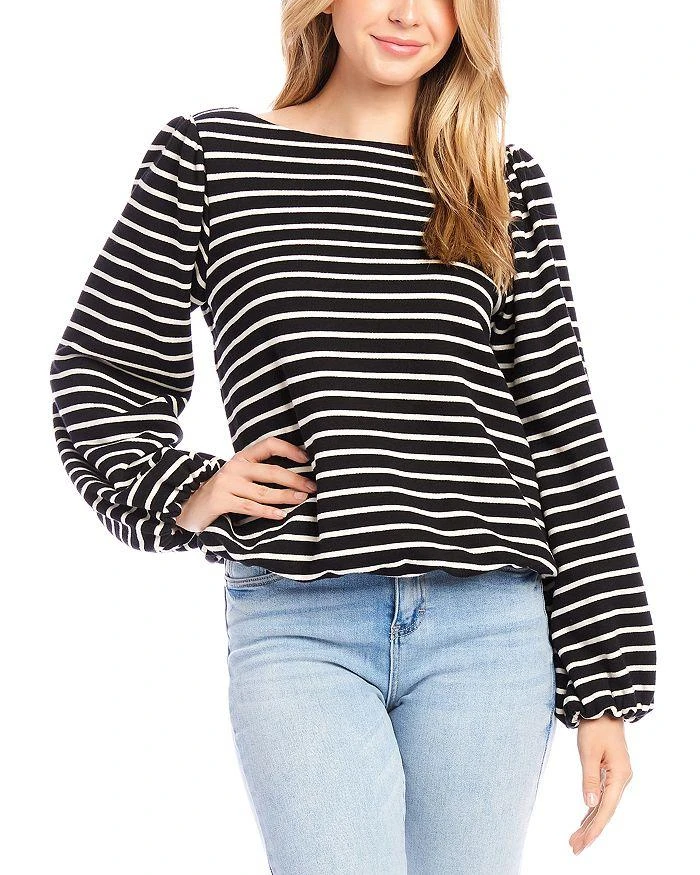 Karen Kane Stripe Boat Neck Top 1