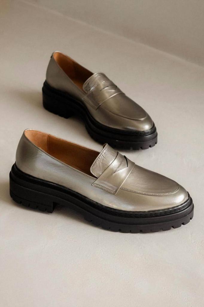 Bobbies Women's Amalia Loafer In Cosmic Silver