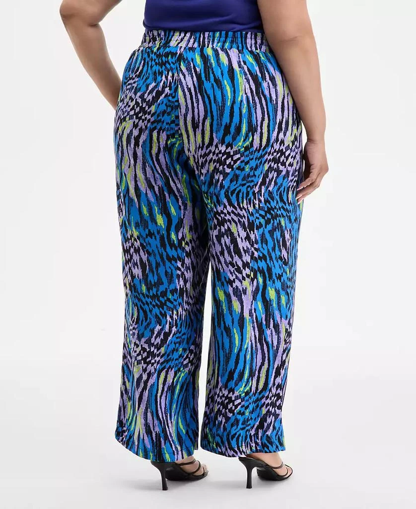 Nina Parker Trendy Plus Size Printed Wide-Leg Pants 5
