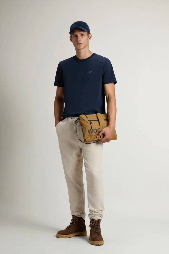 Woolrich T-shirt in Pure Cotton - Men - Blue 2