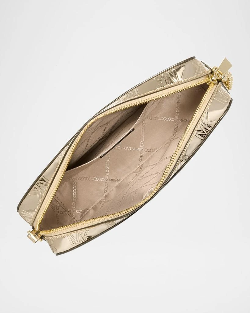 Michael Kors Jet Set Monogram Metallic Crossbody Bag 3