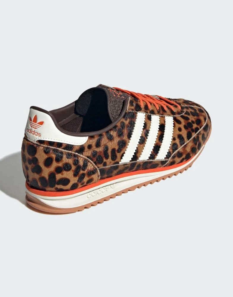 Adidas adidas Originals SL 72 OG trainers in leopard print - BEIGE 3