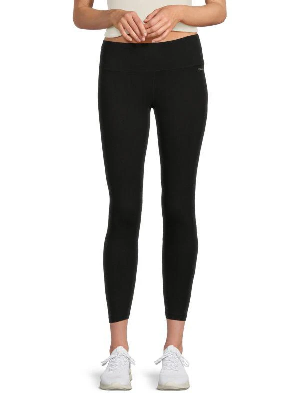 Calvin Klein Solid Cropped Leggings 1
