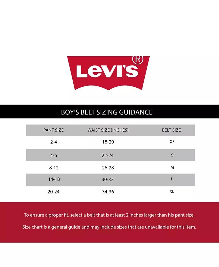 Levi
s Big Boys Two-In-One Reversible Stretch Jean Belt 7