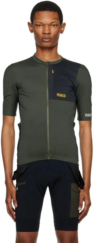 PEDALED Gray & Green Odyssey T-Shirt 1