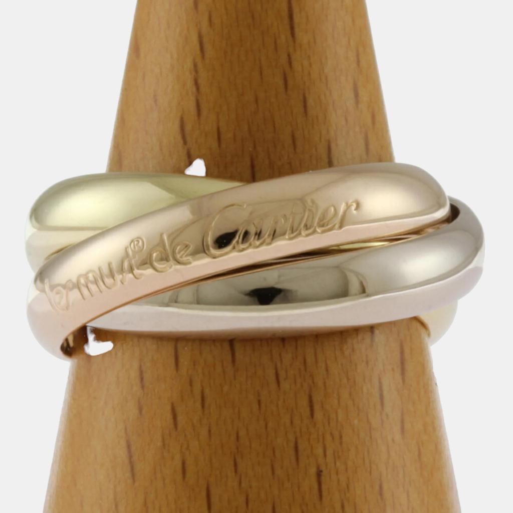 Cartier Cartier 18K Rose Gold, White Gold ,Yellow Gold Trinity Band Ring EU 50