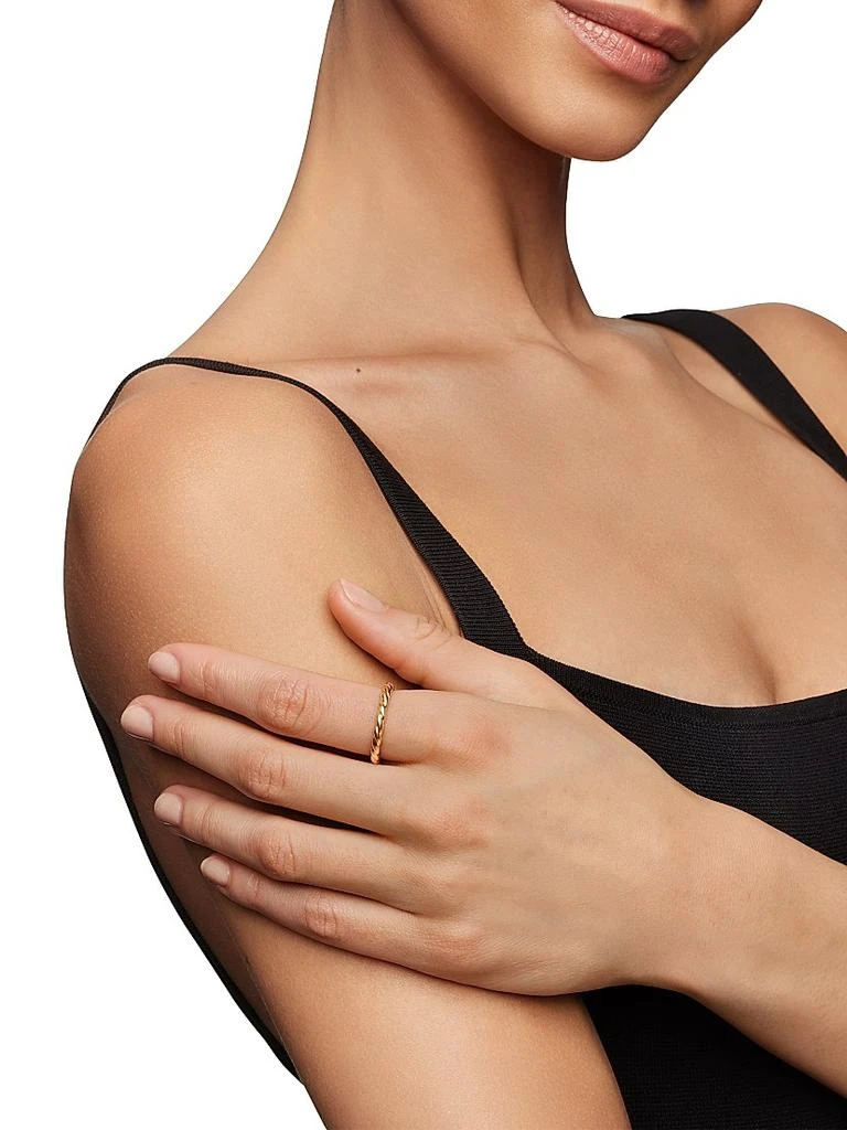 David Yurman Flex Band Ring in 18K Yellow Gold 2