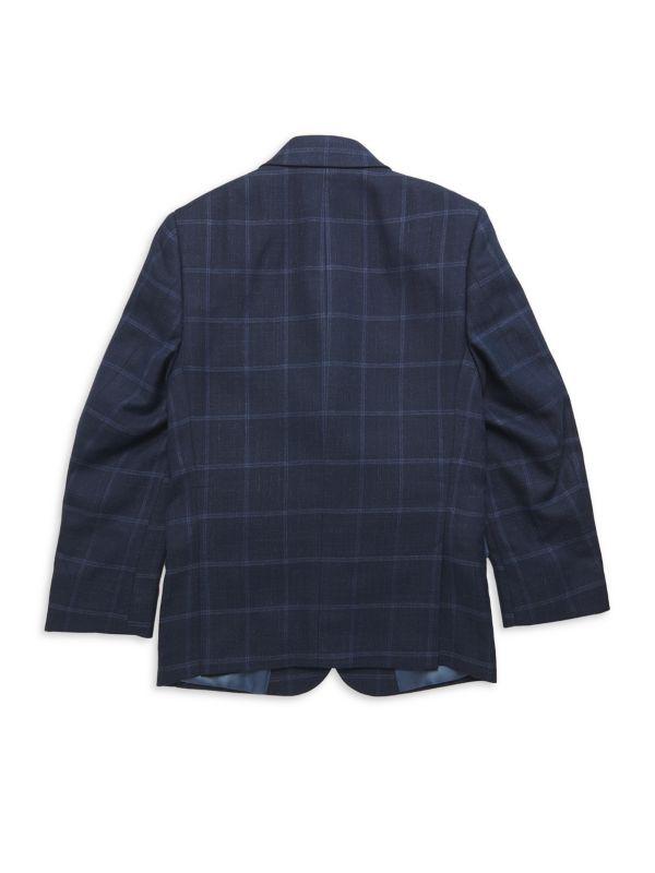 Tallia Boy's Windowpane Check Blazer