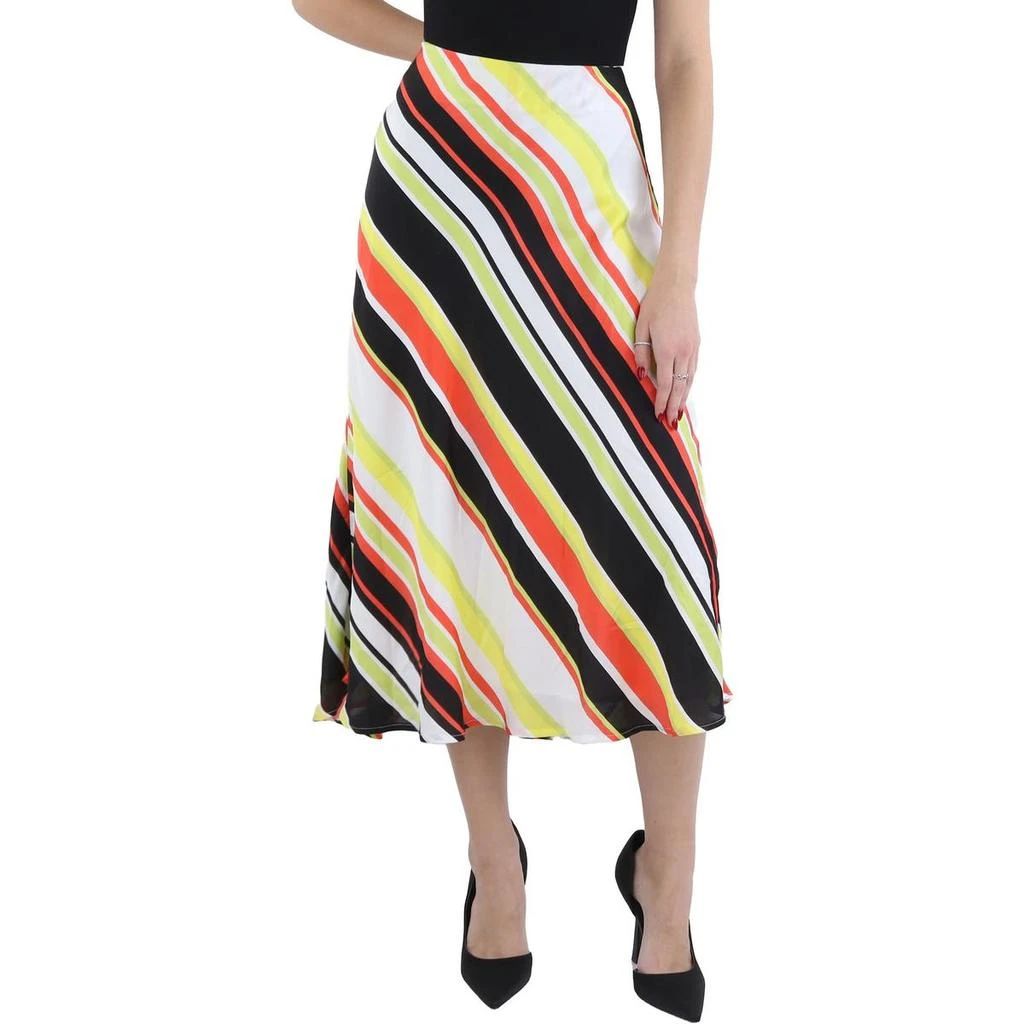Anne Klein Womens Silk Long Pencil Skirt 1