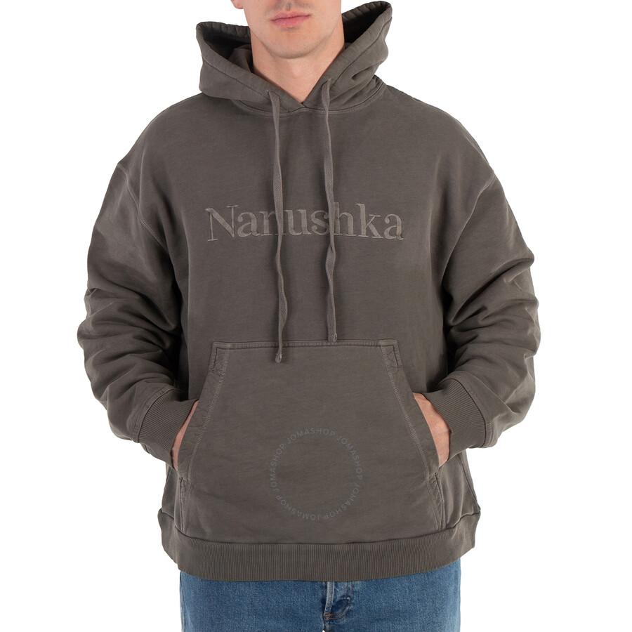 Nanushka Asphalt Cotton-Fleece Ever Hoodie