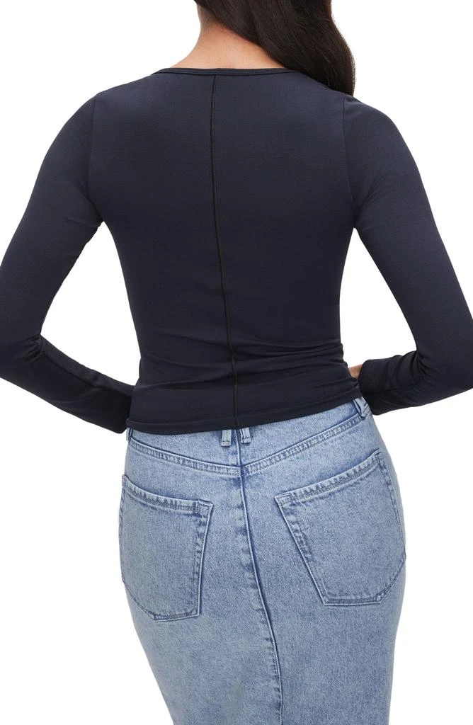 Good American Sculpted Seamless Long Sleeve T-Shirt 2