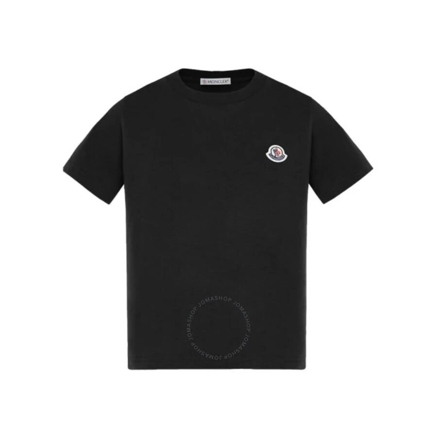 Moncler Boys Logo Patch Crew-Neck Cotton T-Shirt 1