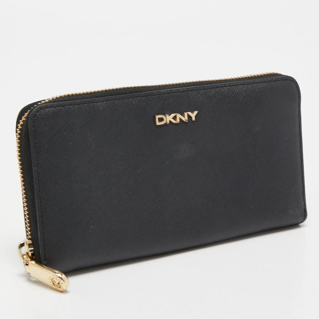 DKNY Dkny Black Leather Bryant Park Zip Around Wallet 2