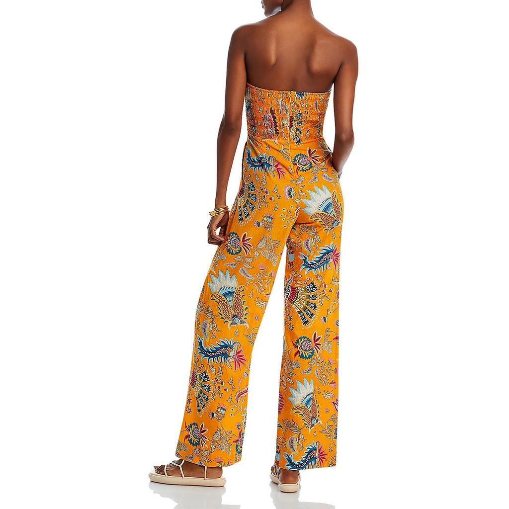 Charina Sarte Talaia Womens Cotton Floral Jumpsuit