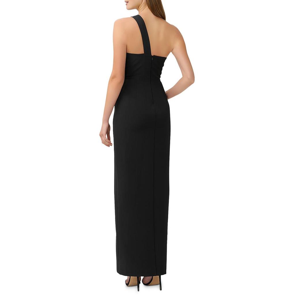Aidan Mattox Womens Cut-Out One Shoulder Formal Dress