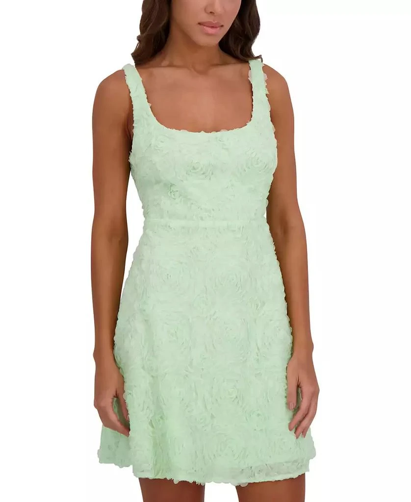Kensie Women's Soutache Square-Neck A-Line Mini Dress 3