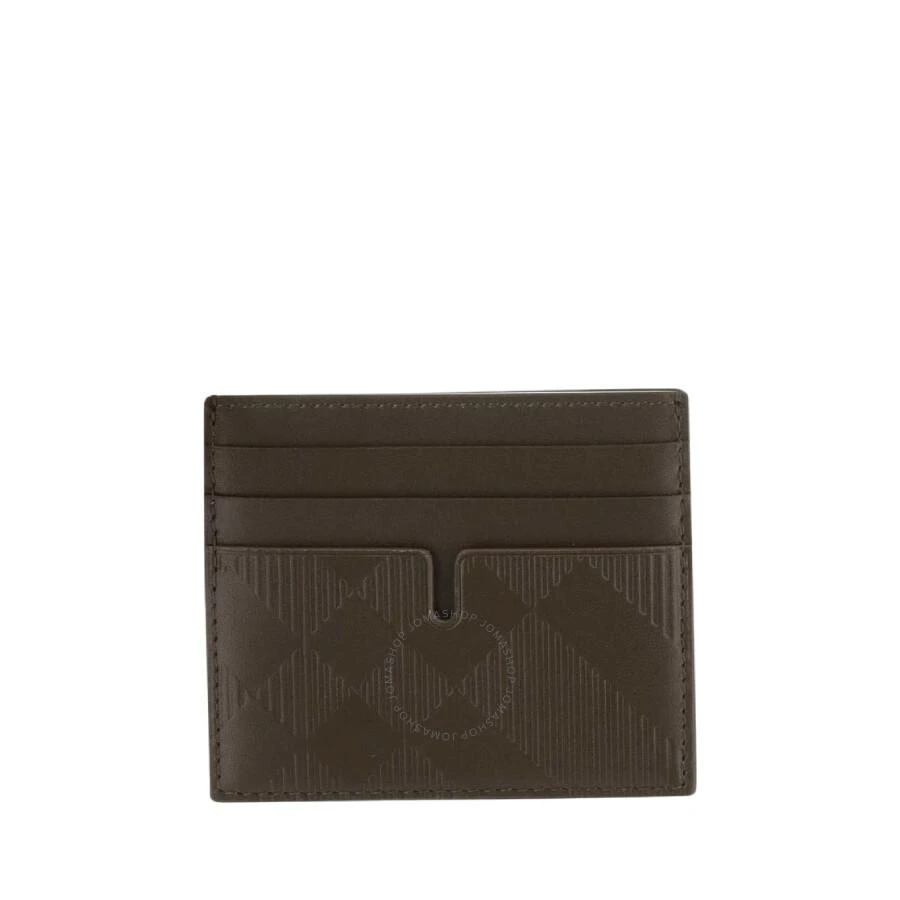 Burberry Check Pattern Leather Card Case 2