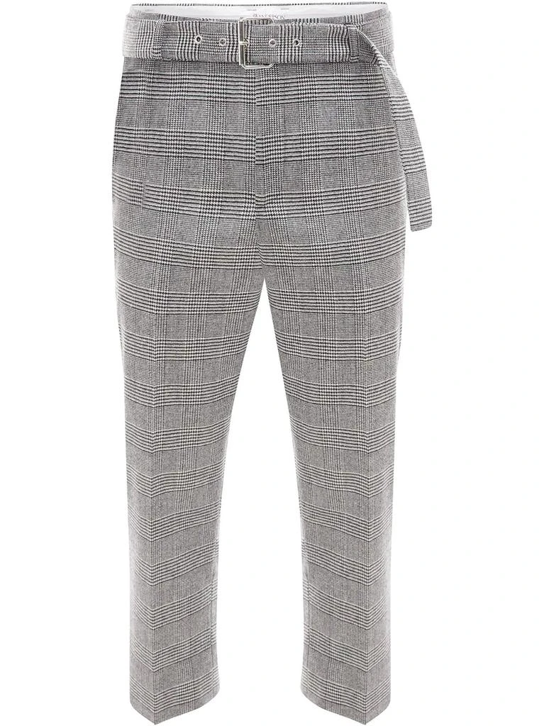 JW Anderson plaid cropped trousers - men 1