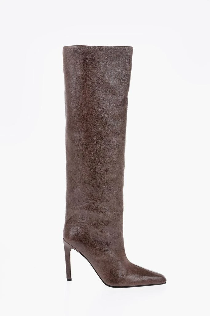 Paris Texas Solid Color Crackle Leather Jude Boots 11Cm 3