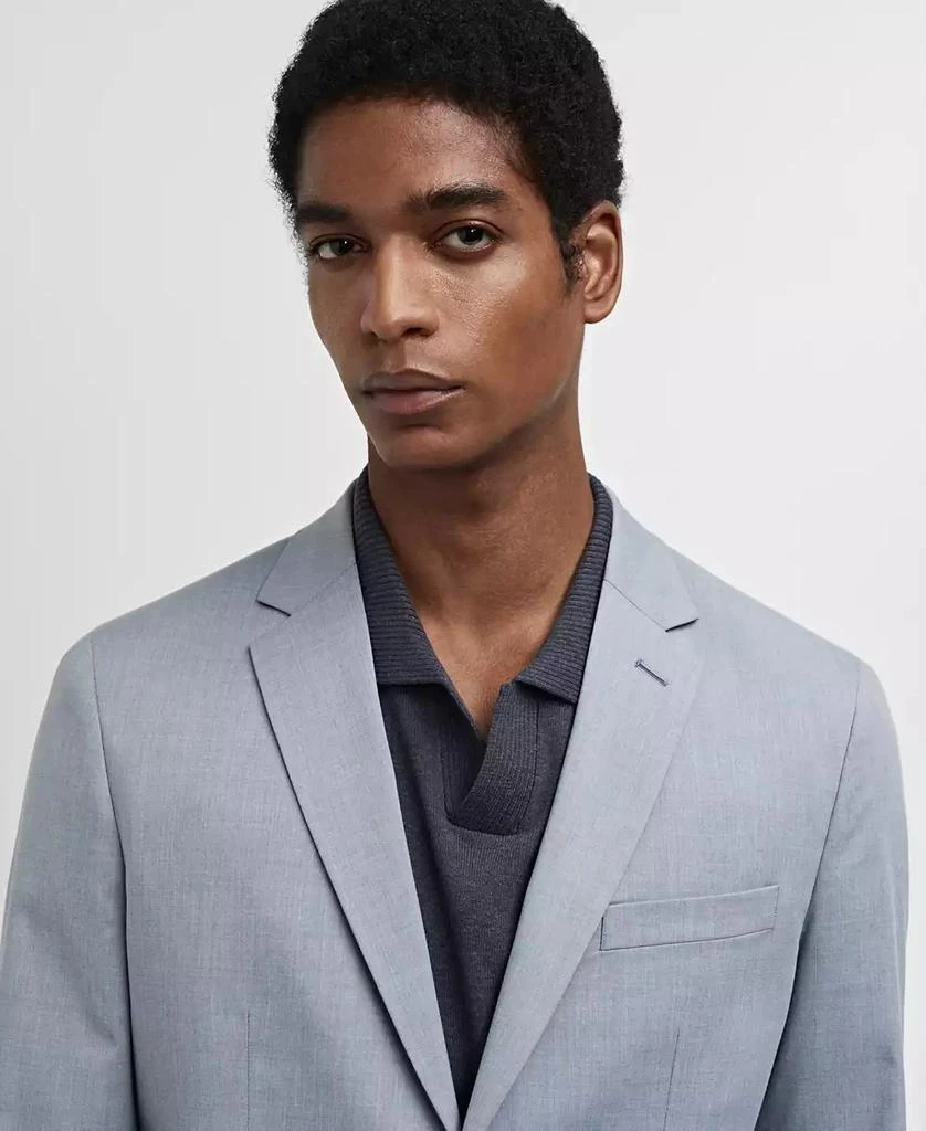 Mango Men's Super Slim-Fit Stretch Fabric Suit Blazer 4