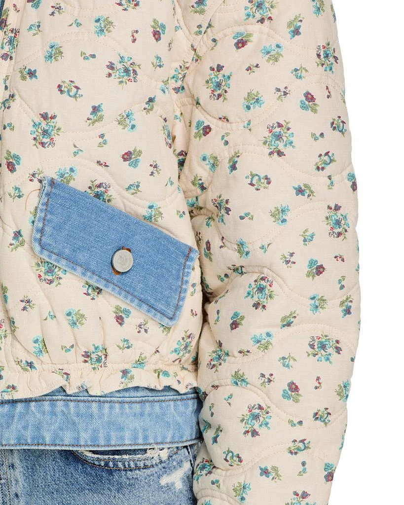 Blank NYC Quilted Floral Denim Jacket 6
