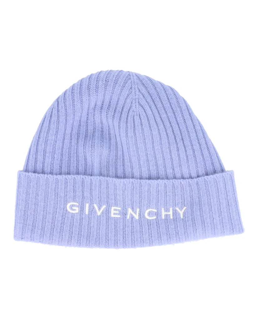 Givenchy Ribbed Embroidered Logo Beanie 1
