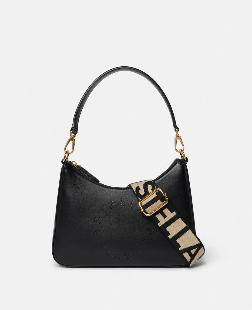 Stella McCartney Stella McCartney - Logo Crossbody Shoulder Bag, Woman, Black 1