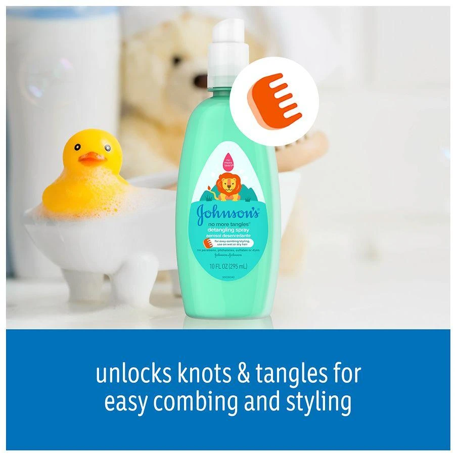 Johnson's Baby No More Tangles Hair Detangling Spray, Tear Free 6