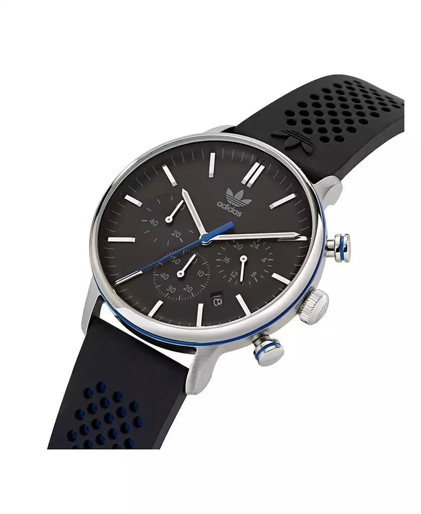 Adidas Unisex Chrono Code One Chrono Black Silicone Strap Watch 40mm 4