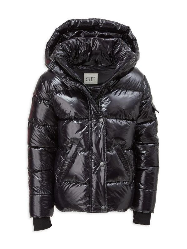 SAM. Little Girl’s High Shine Straight Puffer Jacket 3