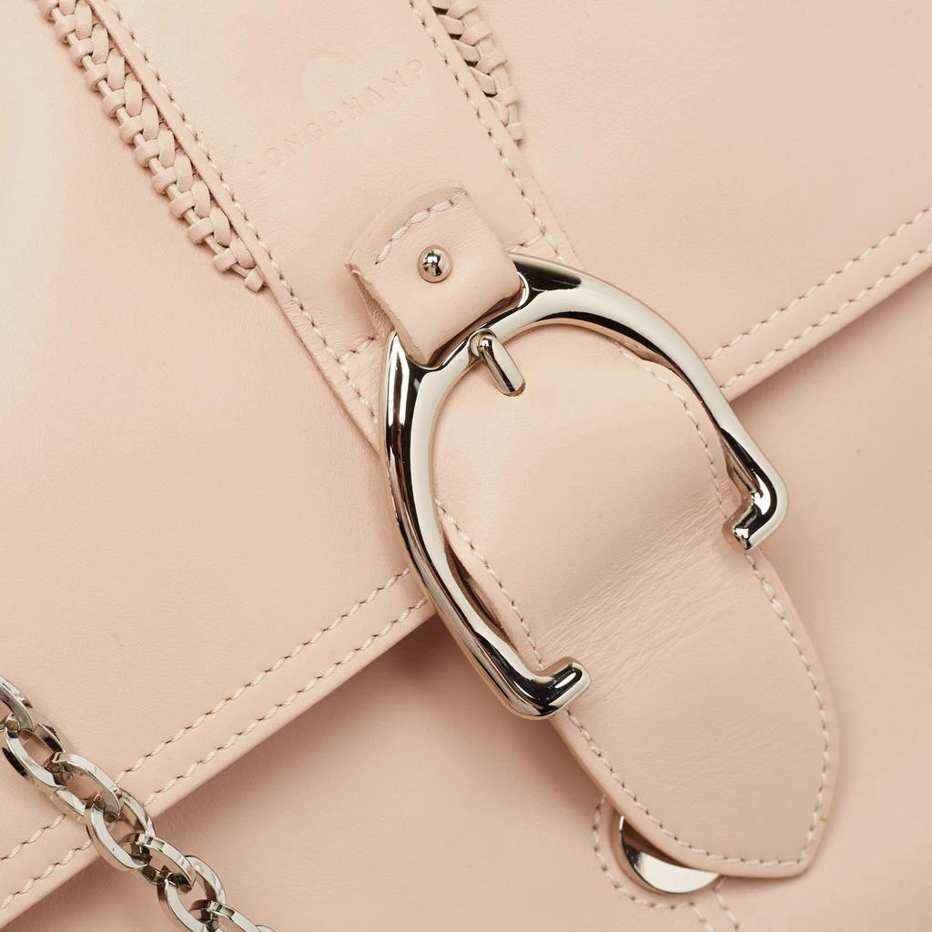 Longchamp Light Peach Leather Amazone Shoulder Bag 5