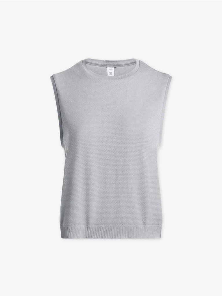 Varley Page Seamless Crop Tank In Sleet 4